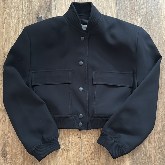 Zara padded shoulder cropped jacket - Picture 3 of 3